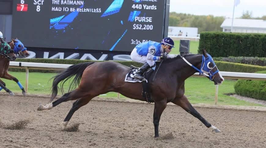 Had to Be Ivory racing at Ajax Downs